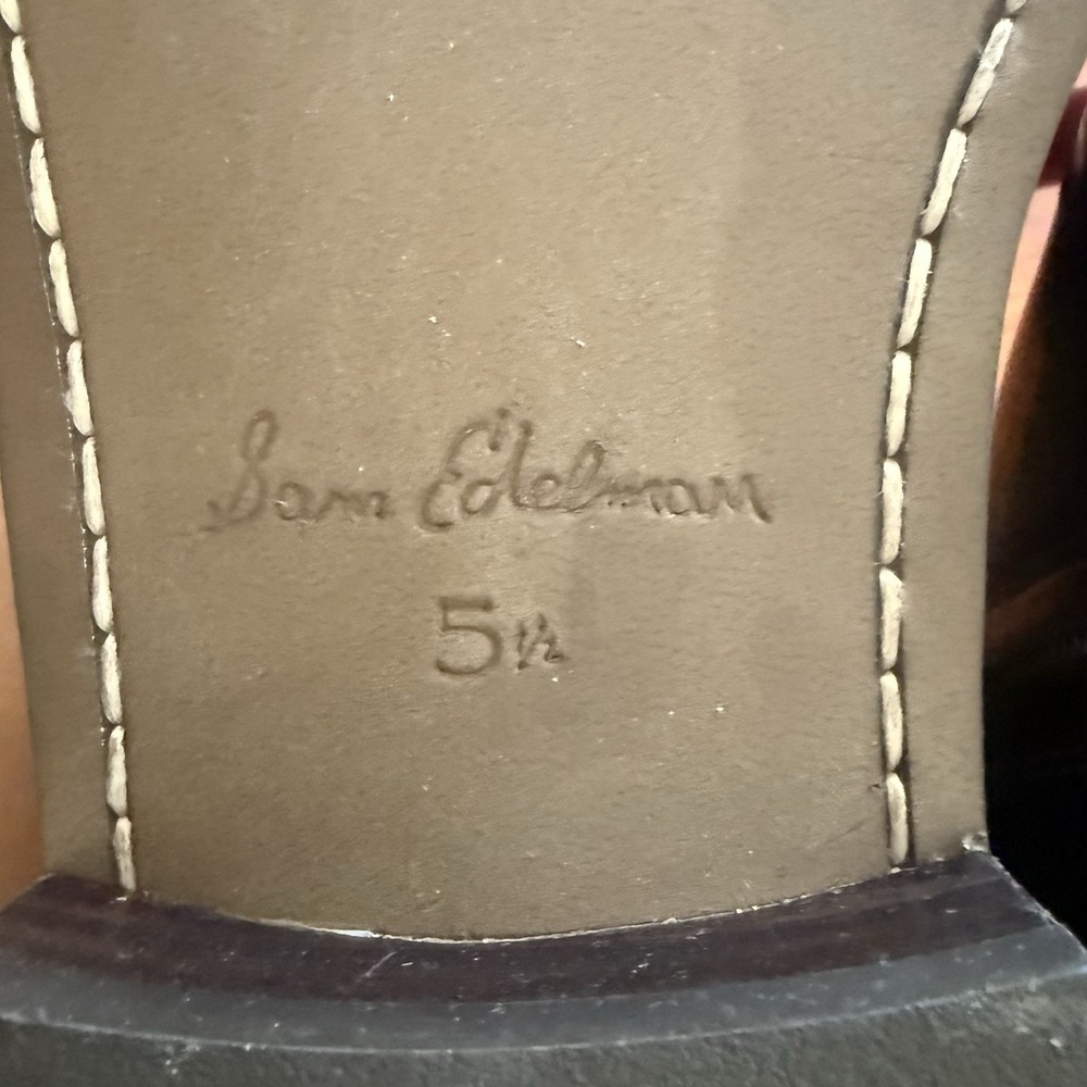 Sam Edelman NOLYNN BUCKLE BOOTIE In Chestnut Size 5.5 $170 New Without Box - Picture 3 of 13